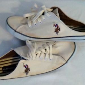 Women's sz 9 Ralph Lauren U.S. POLO ASSOCIATION well-loved low back boat shoes